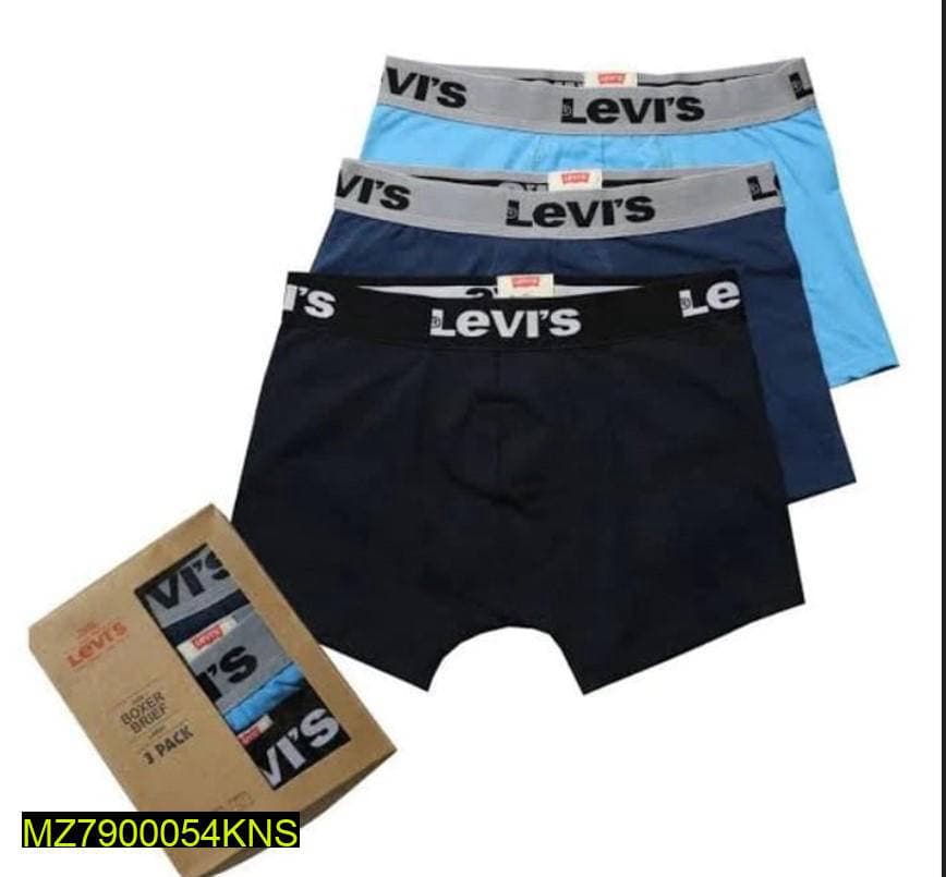 Levi's Men Cotton Boxer Briefs 3 Pack Assorted Colors