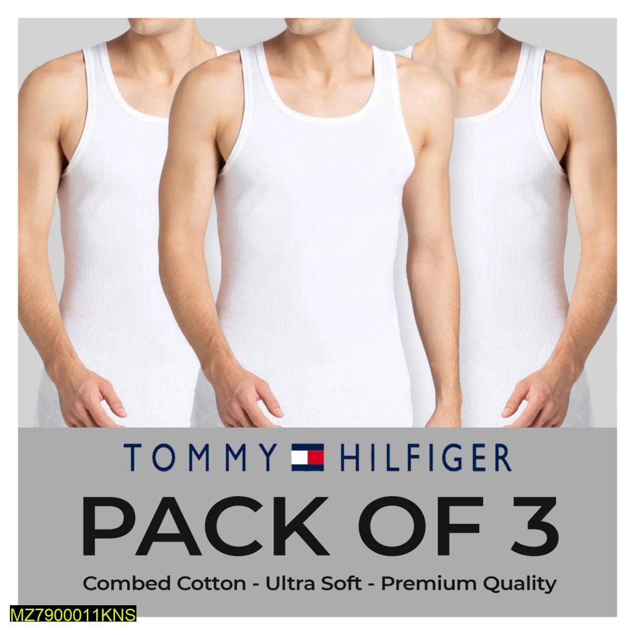 Men Cotton Vests Pack of 3 Lightweight Breathable