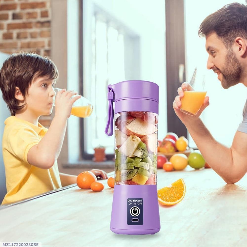 Portable Rechargeable Juicer Purple ABS Kitchen Helper