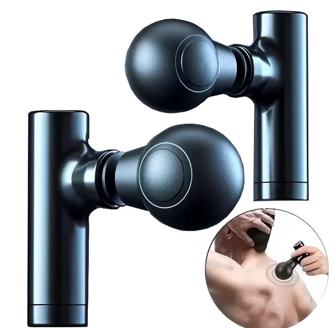 Mini Massager Gun Black ABS Plastic