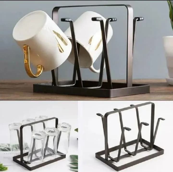 Modern Metal Glass Holder for Kitchen & Dining