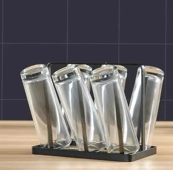 Modern Metal Glass Holder for Kitchen & Dining