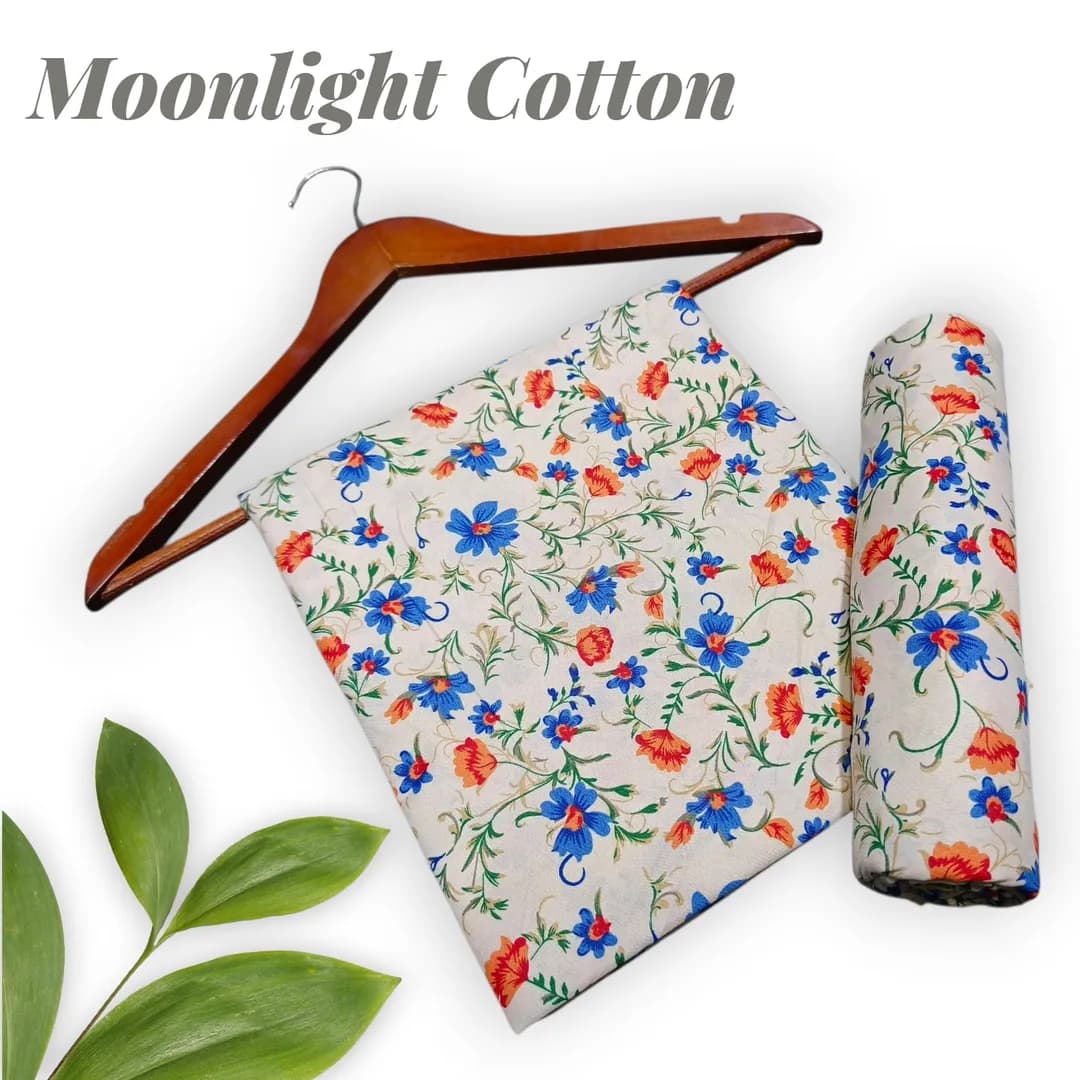 Women Printed Floral Pajama Set White 2Pcs Polo Cotton