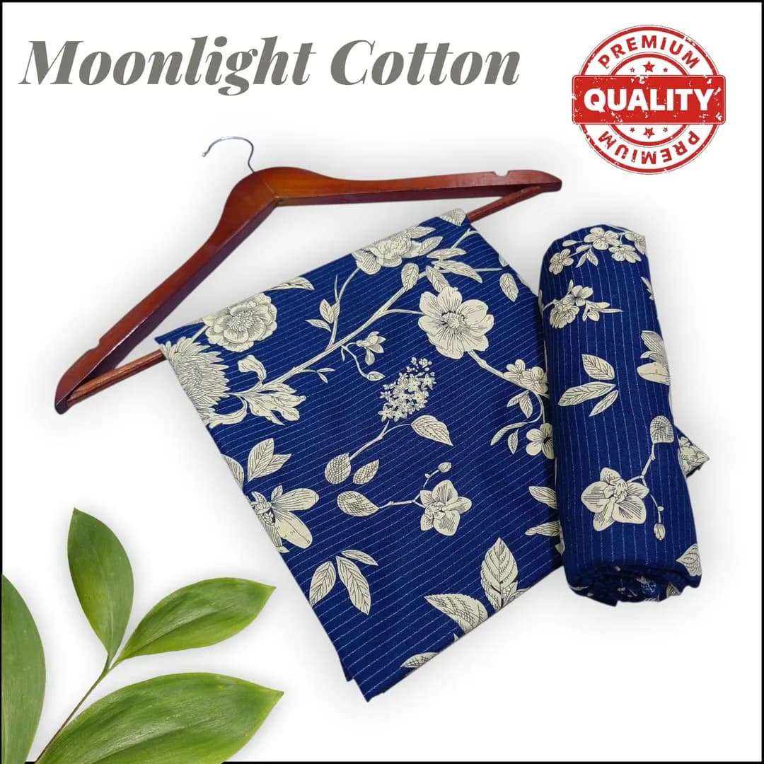 Blue Printed 2-Piece Polo Cotton Pajama Set