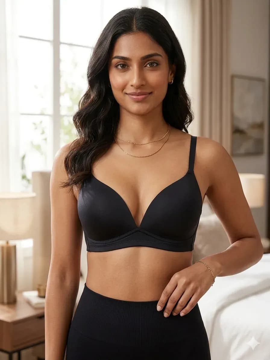 Signature Seamless Push-Up Wireless Bra For Women's