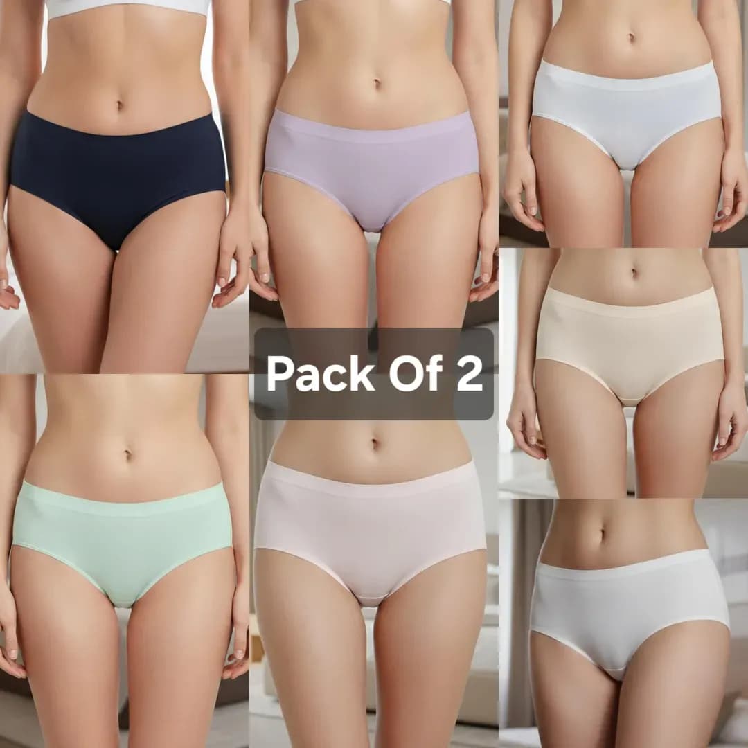 Seamless Comfort Hipster Panties Pack of 2 Women
