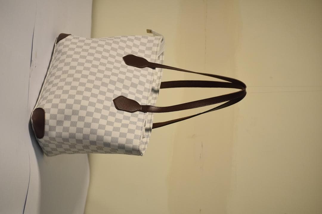 Stylish Printed White PU Leather Shoulder Bag 11x17x17"