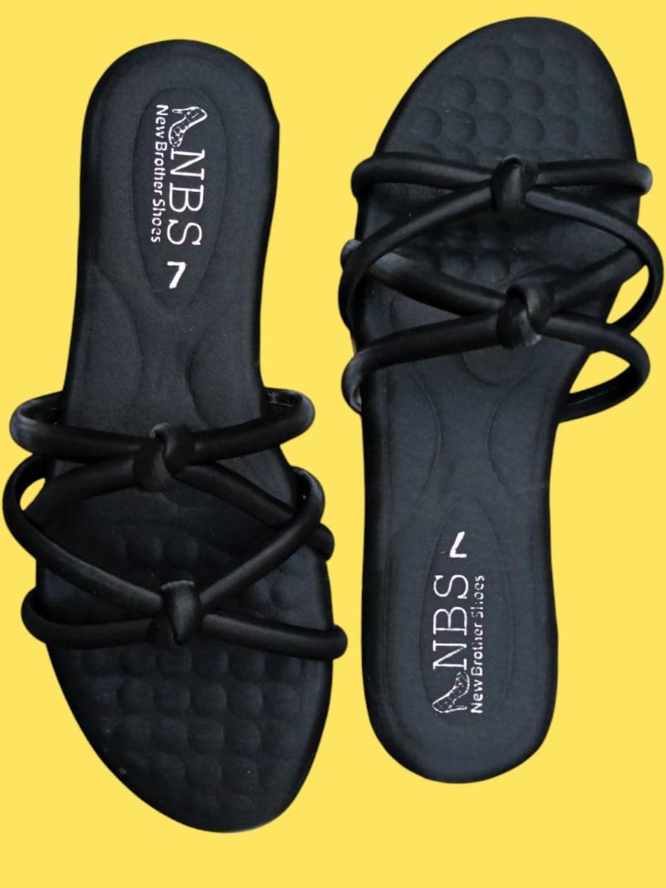 Women's Black PVC Casual Sandals Multiple Sizes