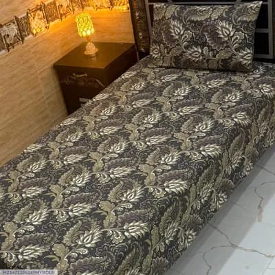 Elegant 4 Pcs Export Cotton Printed Single Bedsheet