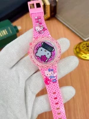 Pink Digital Printed Girls Watch 3-5 Years