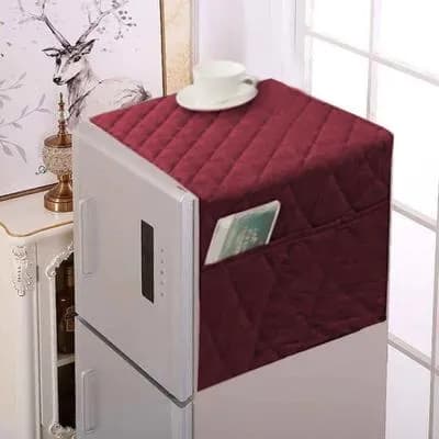 1 Pc Cotton Quilted Refrigerator Cover