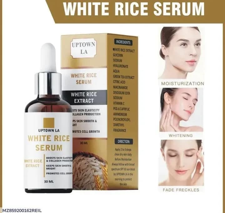 White Rice Serum 50ml Skin Brightening Acne Marks Removal - image 1