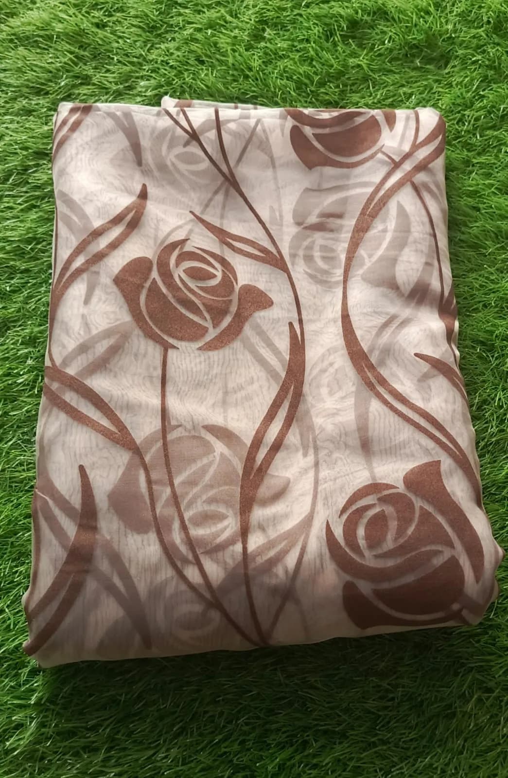 Pakistani Floral Embroidered Gown Dress