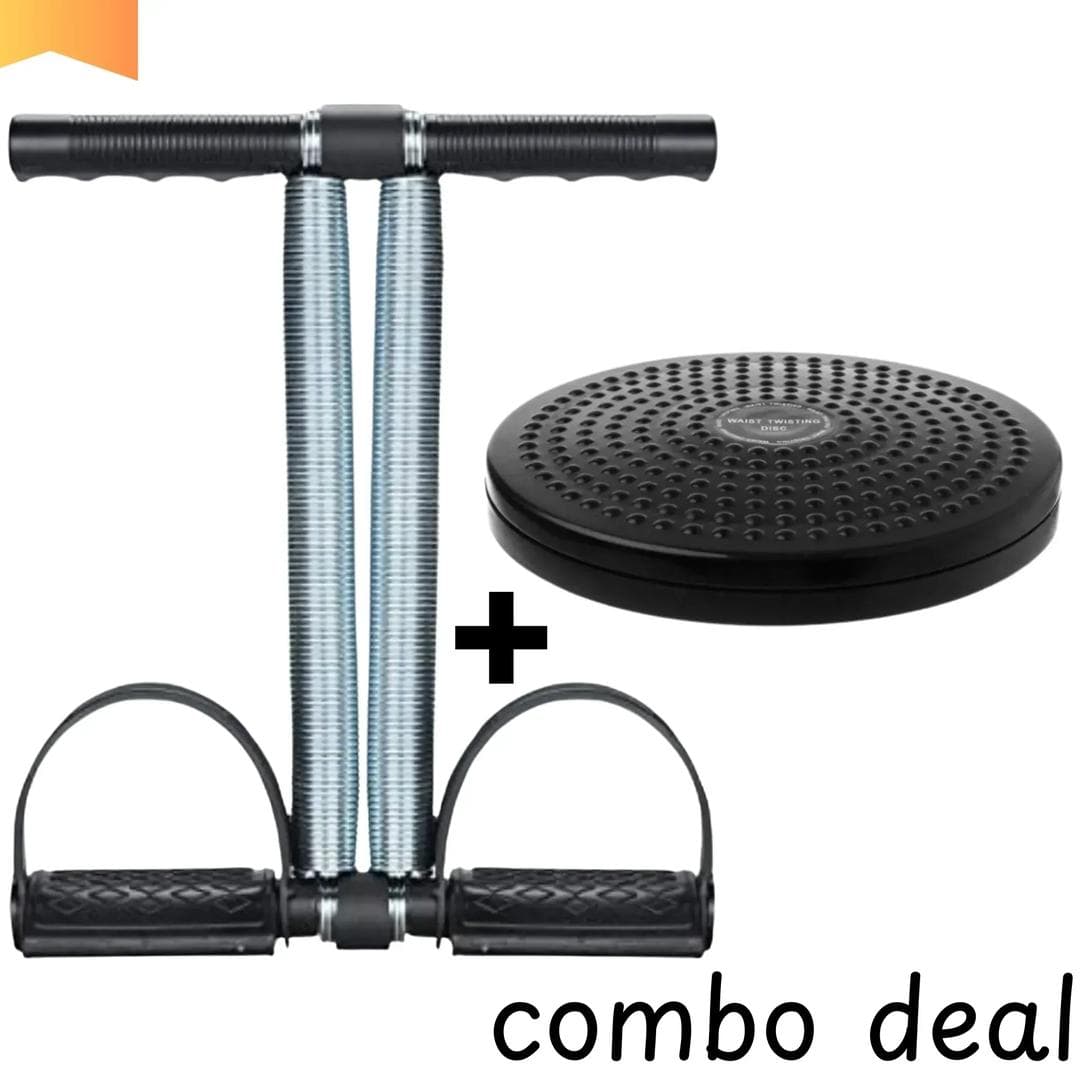 Tummy Twister & Waist Trimmer Combo for Home Fitness