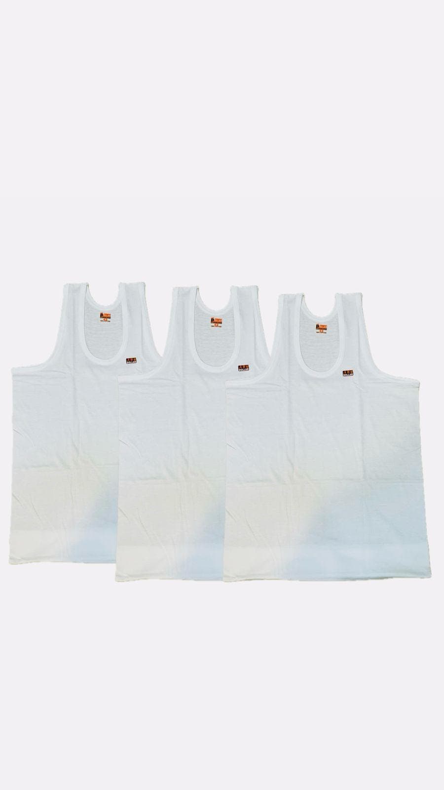 Men's Cotton Undershirt White Pack of 6