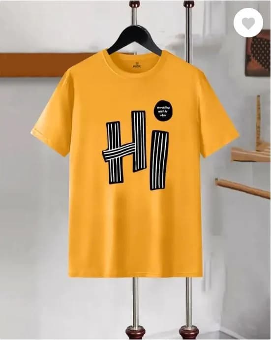 Men Dri Fit Hi Printed Track Suit Yellow Black XL