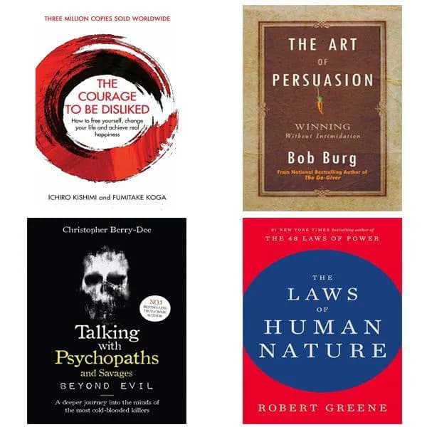 Pack of 4 Best English Novels A5 Hardcover Paperback Multicolor