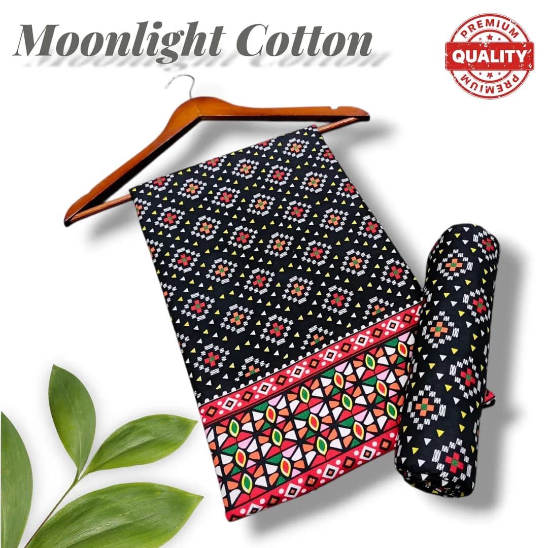 Black Printed 2-Piece Polo Cotton Set